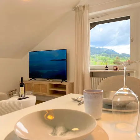 Butler Alpspitz Kueche Parken Balkon Apartment Nesselwang